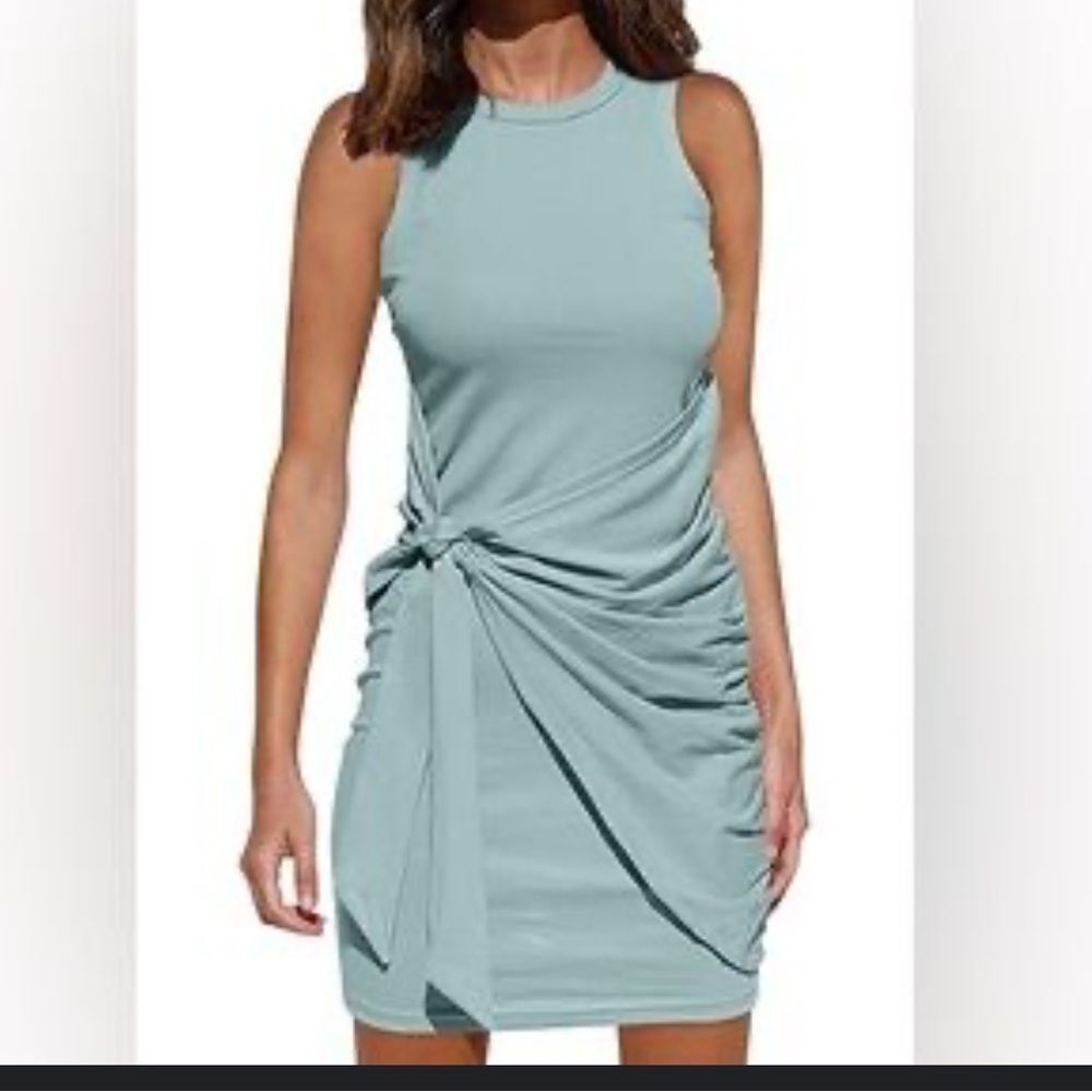 Mozelle Boutique Amable Sleeveless Ribbed Tank Dress Size Large NWT
